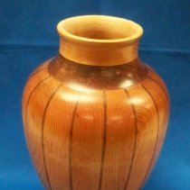Tall Vase of Black Walnut and Maple-Leonard Erickson