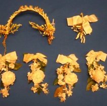 Corsages, boutonniere, headpiece