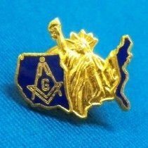 USA/Statue of Liberty lapel pin