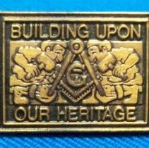 Masonic campaign lapel pin
