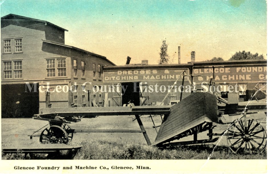 Postcard Glencoe Foundry & Machine Co. McLeod County Historical Society