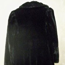 Plush coat-back view