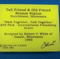 Tall Friend & Old Friend statue