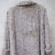 Mink coat-back view