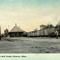 R.R. Depot, Park and Yards, Glencoe, MN