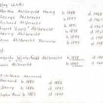 Louis & Augusta Winterfeldt family