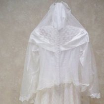 Wedding dress and veil