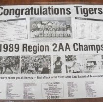 1989 Hutchinson Tigers Girls Region 2AA Basketball Champs
