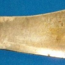 Homemade wood handle butcher knife