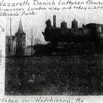Nazareth Danish Church & Locomotive, Hutchinson, MN