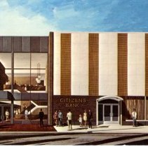 Artist's drawing: Citizens Bank & Trust Co, Hutchinson, MN