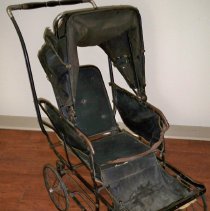 Black "Allwin" baby stroller