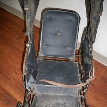 Black "Allwin" baby stroller