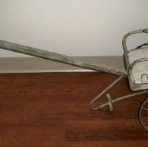 Wooden baby stroller