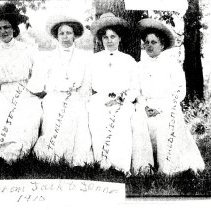 Rose Jenecky, Teckla Johnson, Jennie Linder, Hulda Johnson c.1910