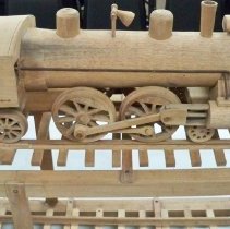 Wooden train engine-Leonard Erickson