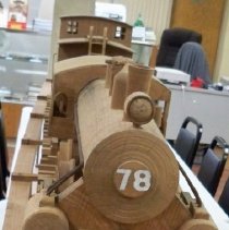 Wooden Train #78 and track-Leonard Erickson