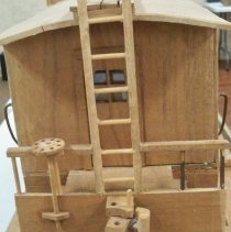 Wooden train detail-Leonard Erickson