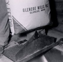 A bag of Quality Feeds-Glencoe Mills