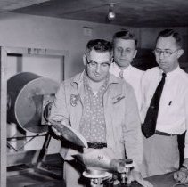 3 men at Glencoe Mills