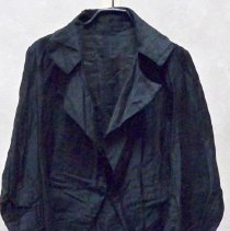 Black cotton coat with tails