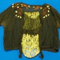 Sheer brown bodice/waist