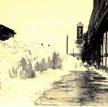 1924 Snow storm, Main St S., Hutchinson, MN