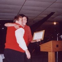 2007 Volunteer of the year Mary Ortloff with Lori Pickell- Stangel