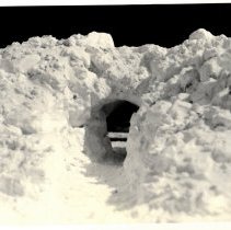 Main Street,  Hutchinson, MN- March 1924 snow storm