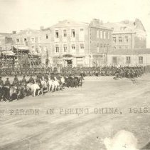 Marines on parade Peking China 1916