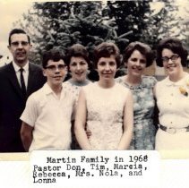 Rev. Don L. Martin family, 1968