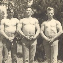 Physical & bayonet instructors WW I, Mare Island, 1921
