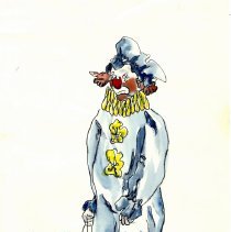 Watercolor clown-Roxanne Kuhlmann
