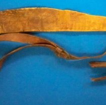 Black powder leather pouch