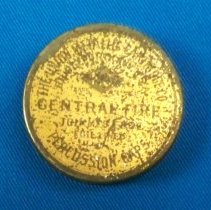 Percussion caps in tin