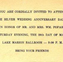 Invitation to Silver Wedding Anniversary