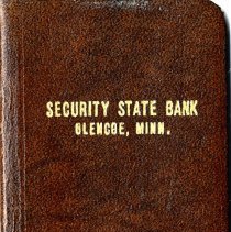 Security State Bank, Glencoe, MN bank book