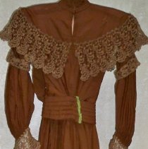 Two-piece brown dress