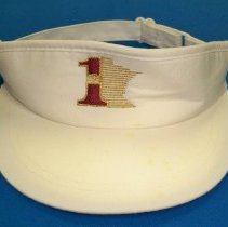 Novelty white visor cap