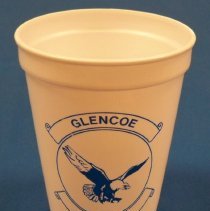 Plastic drinking glass