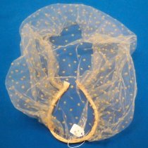 Pink hair net or bonnet