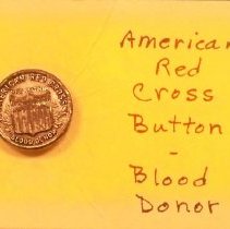 Red Cross metal button