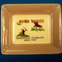 Commemorative rectangular plate