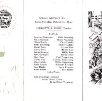 School District #21, Acoma Twp, 1909