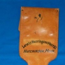 Brown leather sheath case