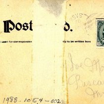 Addressed to Joe Morevac-reverse