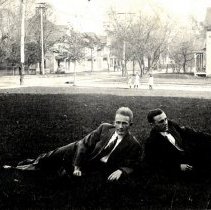 Edward Zbitovsky (Ed Rowell) & unidentified man reclining