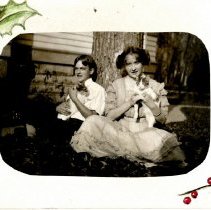 Karl & Gretchen Kohler holding cats