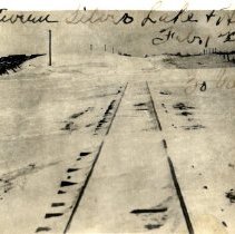 Snowy railroad tracks between Silver Lake & Hutchinson, MN
