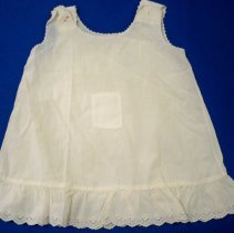 White cotton slip/overdress